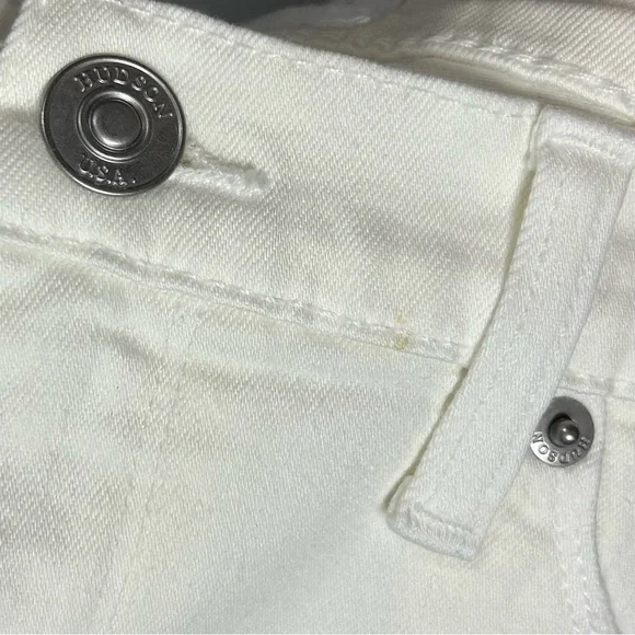 NWT Hudson | Midrise Nico Distressed Super Skinny White Jeans Women’s Size 29 - Picture 17 of 17